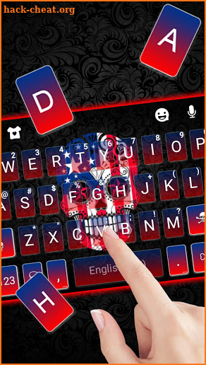 American Skull Art Keyboard Theme screenshot