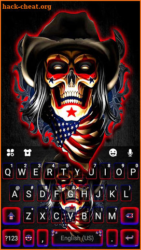 American Skull Keyboard Theme screenshot
