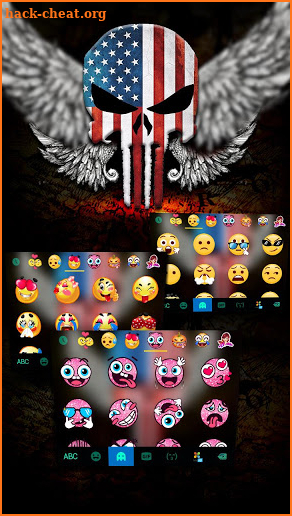 American Skull Mask Keyboard Theme screenshot