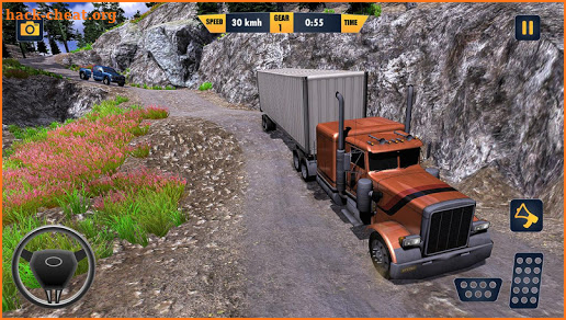 American Truck Cargo Car Transporter Driving screenshot