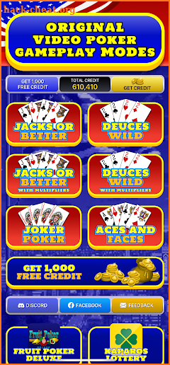 American Video Poker screenshot