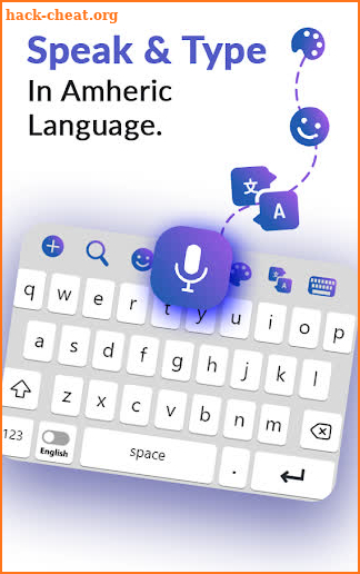 Amharic Voice Typing Keyboard -Easy voice keyboard screenshot