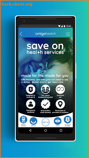 amigohealth online doctor + healthcare discounts screenshot
