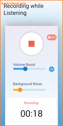 AmiHear - Hearing Amplifier, Recorder screenshot