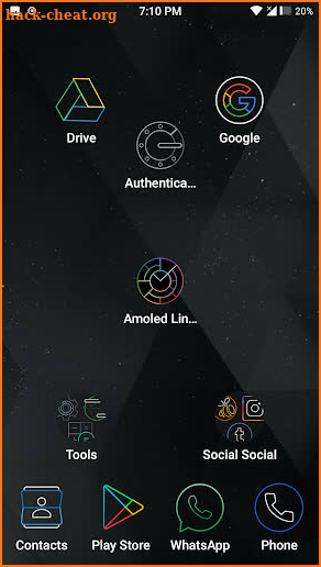 Amoled Lines Icon Pack screenshot