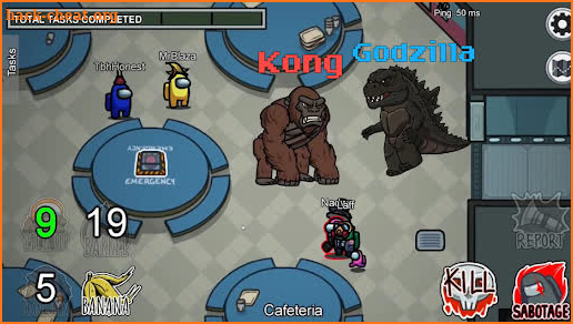 Among Us Godzilla Vs Kong Imposter Role Mod screenshot