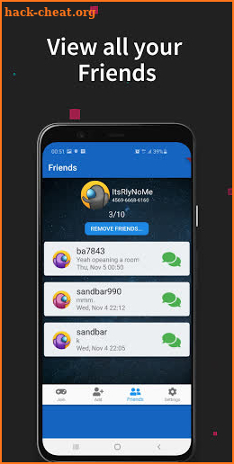 AmongFriends - Chat, Friends Finder for Among Us screenshot