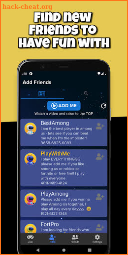 AmongFriends - Friends for Among Us Chat screenshot