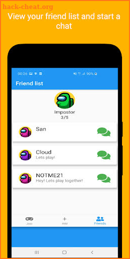 AmongFriends - Game , Friends Finder for Among Us screenshot