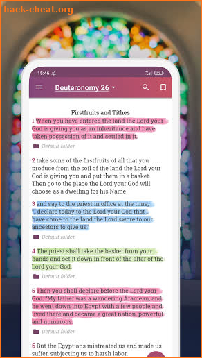 Amplified Bible offline audio screenshot