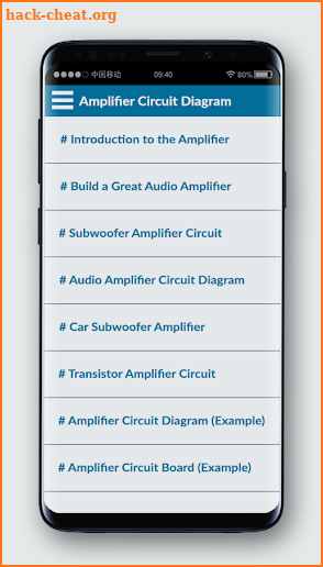Amplifier Circuit Board Diagram screenshot