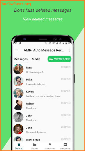 AMR - Recover deleted messages & status download screenshot