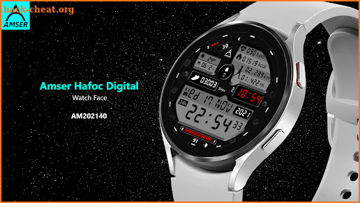 Amser Hafoc Digital Watch Face screenshot