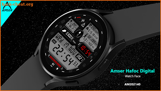 Amser Hafoc Digital Watch Face screenshot
