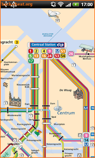 Amsterdam Metro & Tram Free Offline Map 2018 screenshot