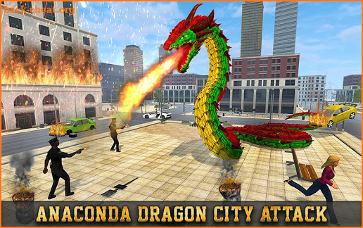 Anaconda Dragon Snake City Attack: Rampage Games screenshot