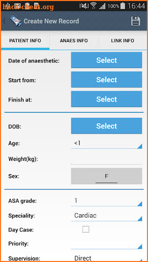 Anaesthesia Logbook-Log4AS screenshot