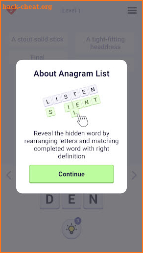 Anagram List: Word Puzzle Game screenshot