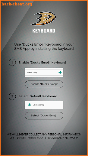 Anaheim Ducks Keyboard screenshot
