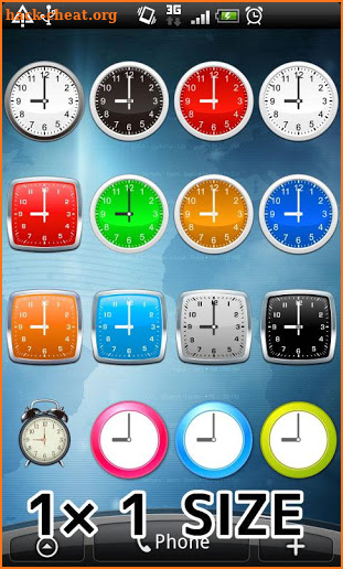 Analog clocks widget – simple screenshot