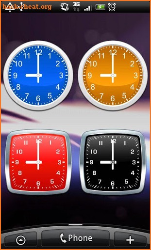 Analog clocks widget – simple screenshot