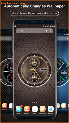 Analog Digital Clock on Screen Live Wallpaper 2019 screenshot