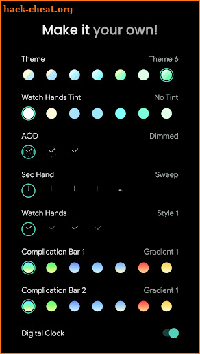 Analog M3: Wear OS watch face screenshot