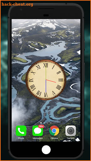 Analog Night Clock & Live Wallpaper screenshot