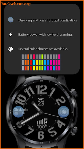 Analog Watch Face CUE136 screenshot