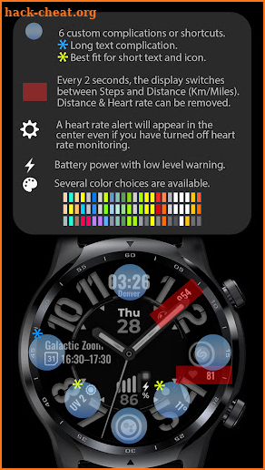 Analog Watch Face CUE136PLUS screenshot