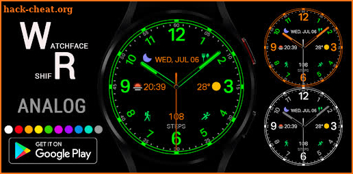 Analog Watch Face Wear OS screenshot