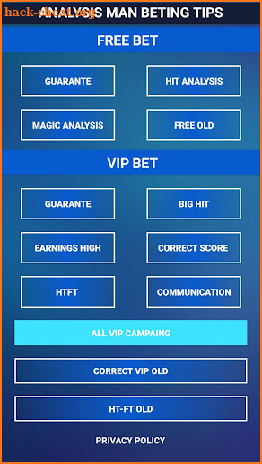 Analysis Man Betting Tips screenshot