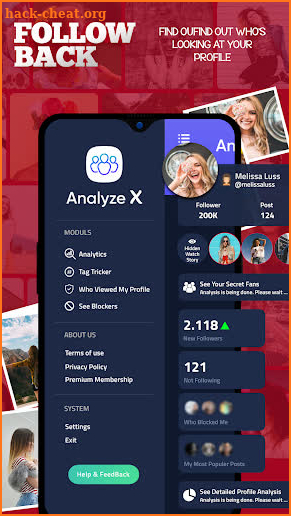 Analyze X - Followers Analytics for Instagram screenshot