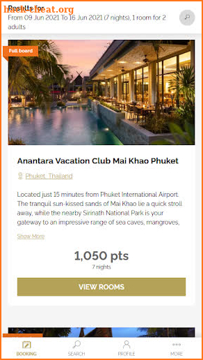 Anantara Vacation Club screenshot