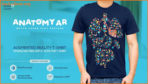 Anatomy AR 4D - Virtual T-Shirt screenshot