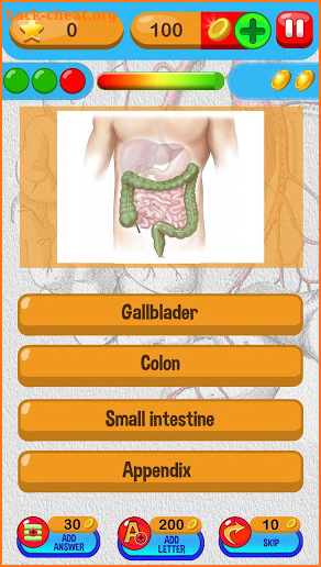 Anatomy Quiz Free Science Game screenshot