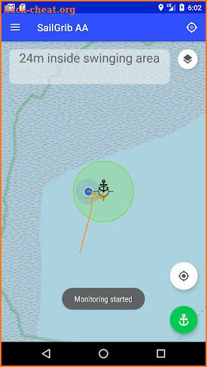 Anchor Alarm  - SailGrib AA screenshot