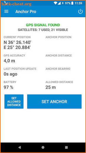 Anchor Watch Pro / Alarm screenshot