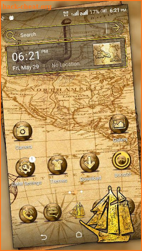 Ancient Map Launcher Theme screenshot