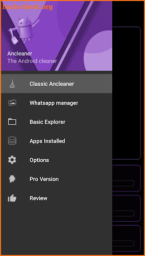 Ancleaner Pro, Android cleaner screenshot
