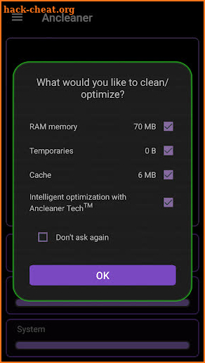 Ancleaner Pro, Android cleaner screenshot