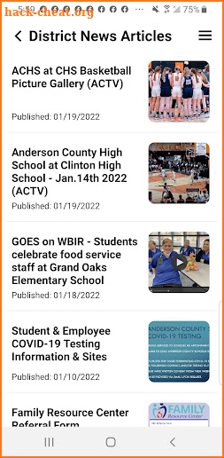 Anderson County Schools TN screenshot