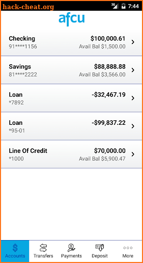 Anderson FCU Mobile Banking screenshot