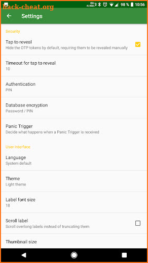 andOTP - Android OTP Authenticator screenshot