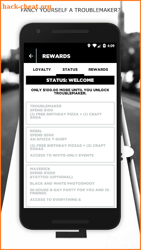 &pizza rewards screenshot