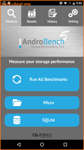 Androbench (Storage Benchmark) screenshot