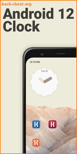 Android 12 Clock for Kustom (KWGT, KLWP & KLCK) screenshot