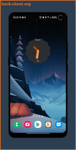Android 12 Clock Widgets screenshot