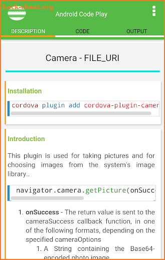 Android Code Play screenshot