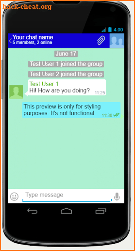 Android Messenger screenshot